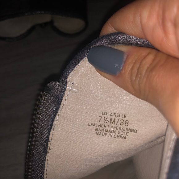 Louise RT Cue silver/Charcoal Leather Booties - Picture 3 of 5